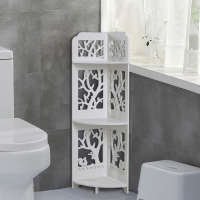 卫生间置物架 落地置地式洗手间厕所架洗漱台 浴室收纳架|百灵鸟三层[加宽]