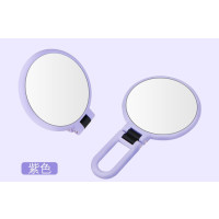 新款折叠双面化妆镜放大镜脸部挤黑头粉刺神器度旋转|紫色放大
