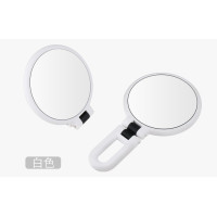 新款折叠双面化妆镜放大镜脸部挤黑头粉刺神器度旋转|白色放大