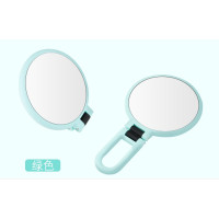 新款折叠双面化妆镜放大镜脸部挤黑头粉刺神器度旋转|绿色放大
