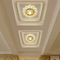 led筒灯过道灯 走廊灯玄关灯水晶筒灯吊顶灯嵌入式孔灯射灯门厅灯