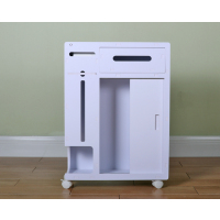 浴室夹缝置物架厕所缝隙储物柜收纳柜卫生间落地窄柜马桶边柜侧柜|BG241拉门右