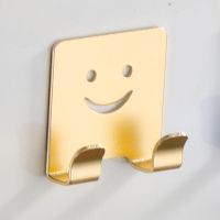 挂钩贴强力墙面可爱创意无痕贴免打孔粘钩太空铝门后墙上挂钩厨房|香槟金双钩 5个装