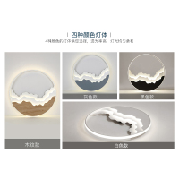 卧室灯 北欧现代led吸顶灯小户型客厅灯创意个性圆形房间灯具