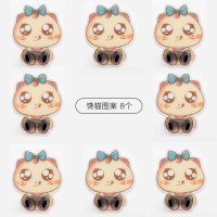 创意可爱电源线插座插头挂钩厨房粘胶壁挂收纳免打孔强力无痕粘钩|馋猫[8个装]