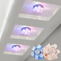 水晶射灯led天花灯嵌入式客厅吊顶洞灯过道灯走廊灯洞灯牛眼孔灯