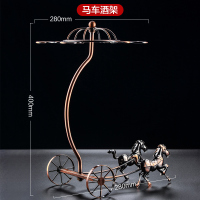 红酒杯架家用高脚杯架欧式复古创意倒挂酒杯架悬挂酒架吊挂架摆件|马车杯架[可放红酒]