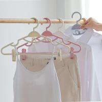 挂汉服衣架jk裙子带夹子多功能无痕收纳衣架专用家用晾衣架子挂钩