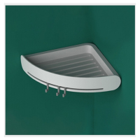 卫生间置物架墙上卫浴储物架免打孔架洗漱台毛巾架浴室收纳架|未来系列-灰色（送三个挂钩）