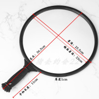 理发师手镜美容院手拿镜子手柄圆镜大号后视镜后背镜子壁挂化妆镜|圆镜(易碎品务必验货再签收)