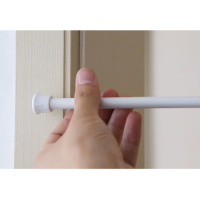 伸缩杆门帘杆浴帘杆浴帘杆置物架窗帘杆子杆棍子免打孔细粗杆|白色适用于30-45cm弹簧伸缩杆