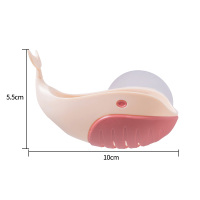 家用肥皂盒壁挂式浴室免打孔香皂盒卫生间创意可爱便携沥水置物架|浅肉色