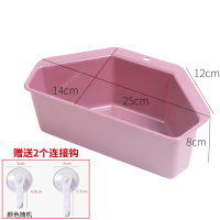 水池剩菜沥水篮塑料汤汁厨余垃圾过滤器形厨房水槽残渣过滤架|新款沥水篮粉色(90%水槽通用)送2个连接钩