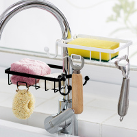 家居厨房用品水龙头置物架免打孔水槽水池沥水挂架家用大全收纳架