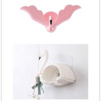 创意火烈鸟型香皂盒浴室沥水吸盘壁挂式肥皂盒多功能个性吸盘皂盒|粉色火烈鸟[肥皂盒]+白色[牙刷架]