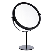 复古铁艺化妆镜女随身可折叠小镜子宿舍学生台式桌面梳妆镜|黑色圆底镜