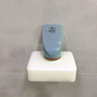 创意磁铁吸皂器浴室香皂盒卫生间吸盘壁挂式置物沥水肥皂架免打孔|天蓝色蓝色(蜗牛)