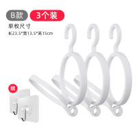 帽子挂钩整理收纳神器家用挂帽架衣柜围巾包包头盔挂架免打孔|简易款-3个
