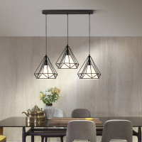 照明北欧风格吊灯三头灯具吧台餐吊灯创意大气餐厅灯c