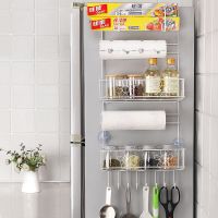 冰箱挂架多功能厨房置物架冰箱侧壁挂架挂件侧边侧面收纳架调料架