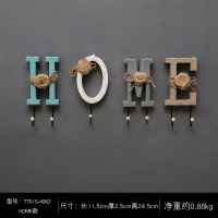 创意可爱门后衣服钥匙挂钩墙面墙壁装饰壁挂衣架免打孔置物架衣钩|HOME款