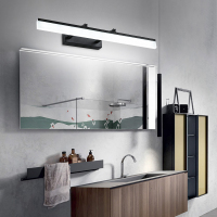 北欧可伸缩镜前灯 卫生间现代浴卧室led镜柜免打孔专用壁灯具