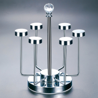 不锈钢杯架水杯挂架玻璃杯架沥水架啤酒杯茶杯收纳架创意杯子架|钻石杯架