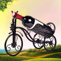 欧式红酒杯架悬挂装饰挂杯架摆件葡萄酒杯架酒柜高脚杯架倒挂家用|三轮车酒架摆件黑色