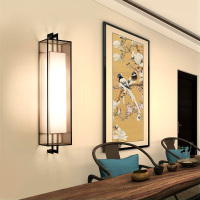 新中式壁灯床头灯客厅卧室背景墙装饰过道电视墙壁灯楼梯复古灯具