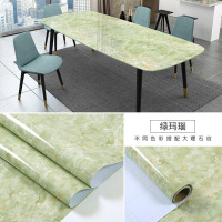 加厚厨房防油贴纸橱柜灶台大理石墙纸防水自粘台面家具翻新壁纸|绿玛瑙 80厘米宽*5米长