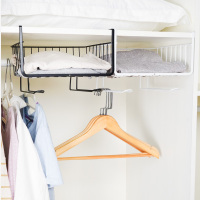 厨房橱柜下挂架篮大学生衣柜收纳柜子分层置物架器寝室收纳