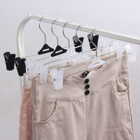 防滑裤架塑料裤挂晾裤夹子无痕不锈钢伸缩衣架家用内裤撑裤夹