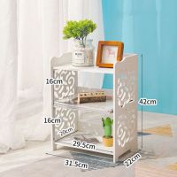 卫生间置物架浴室落地转角收纳架厕所洗手间卫浴柜架子免打孔|特价加厚雕花床头柜