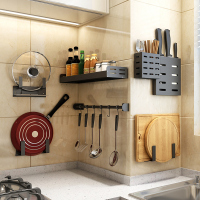 厨房置物架免打孔收纳架神器刀架挂架子壁挂式家用调味料用品大全