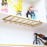 免钉红酒杯架倒挂马克杯架悬挂家用咖啡杯架酒柜摆件通用挂酒杯架|免钉通用长80cm宽22.5cm颜色备注