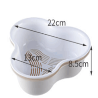 家用果蔬火锅篮沥水篮双层加厚多格蔬菜拼盘创意水果盘洗菜盆|小号沥水篮随机颜色1个装