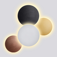 北欧现代艺术日食壁灯楼梯过道走廊背景墙卧室床头墙壁圆形led灯