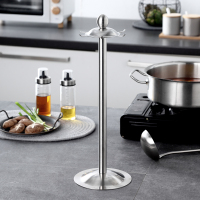 304不锈钢旋转厨具架 锅铲挂架铲子挂钩 厨房铲勺收纳架子置物架