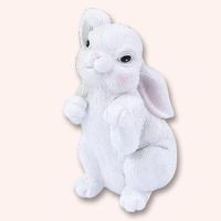 韩版ins仿真树脂多肉盆栽挂钩 多功能不锈钢挂钩装饰单挂勾粘钩|招手兔子白色