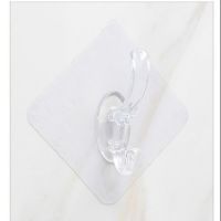 强力粘钩衣帽挂钩衣服粘钩墙上衣帽架挂衣架无痕门后挂衣钩粘贴钩|透明底座款 3个装