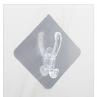 强力粘钩衣帽挂钩衣服粘钩墙上衣帽架挂衣架无痕门后挂衣钩粘贴钩|拉丝银底座透明钩 10个装[实惠]