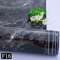 家具翻新神器大理石纹防水耐高温厨房灶台面橱柜桌面贴纸|F16 2米x80厘米