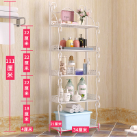 浴室置物架落地多层卫生间脸盆架厕所储物架洗漱台洗手间收纳架子|五层白色[高111cm]少装1层可放家庭装沐浴露