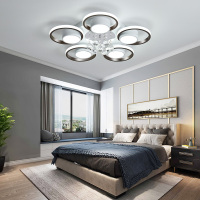 水晶灯客厅灯现代北欧时尚轻奢卧室灯具大气家用led吸顶灯