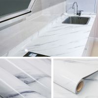 厨房防油贴纸灶台耐高温加厚防水自粘橱柜台面大理石贴纸|8869爵士白 5米*40cm宽