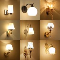 墙壁灯床头灯卧室现代创意欧式美式客厅led楼梯阳台过道灯具
