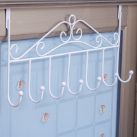 挂钩 门后挂钩无痕创意强力挂衣架 壁挂加粗加固免钉挂衣钩衣帽架|七钩三个装白色