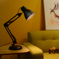 台灯护眼书桌大学生宿舍led插电式学习专用长臂折叠工作卧室床头