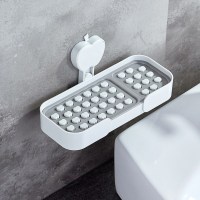 创意浴室卫生间洗脸香皂肥皂盒吸盘壁挂沥水免打孔双层皂托皂碟架|皂盒[加长款]
