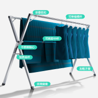 晾衣架落地卧室挂衣架折叠宿舍用室内晒被子神器家用凉衣服杆架子